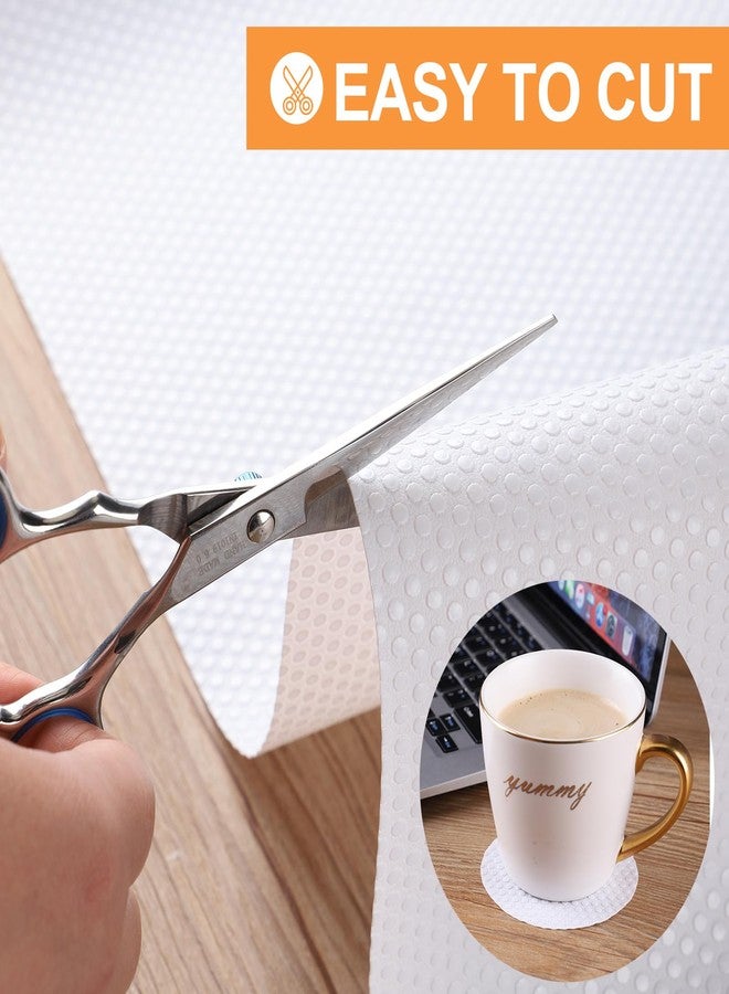 FLPMIX Shelf Liner 24 inch Wide - Waterproof Cabinets Liners, Non Adhesive, Easy to Cut Under Sink Mat Liners for Kitchens Drawer, Shelves, 24 X 300Inch White - Image 5